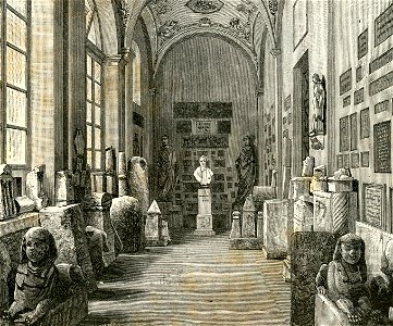 Cagliari peristilio del museo d’antichità