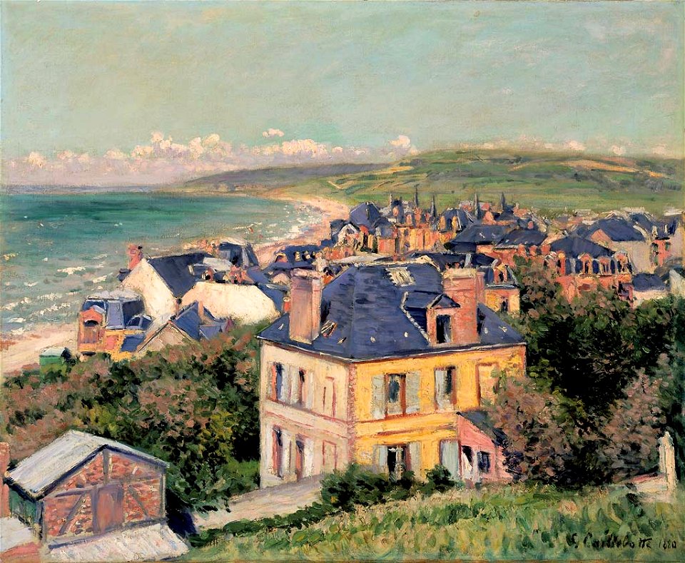 Caillebotte - By the sea at Trouville, 1884