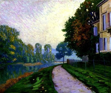 Caillebotte - By the River, the Effect of Morning Fog, circa 1875