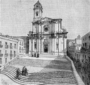 Cagliari – Chiesa di Sant’Anna (xilografia)