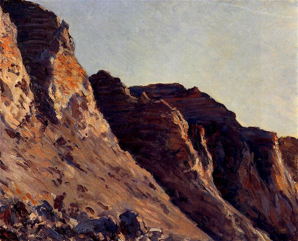Caillebotte - Cliff at Villers-sur-Mer, circa 1880