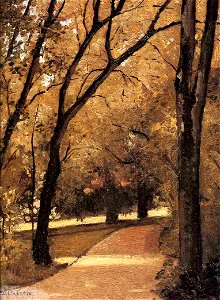 Caillebotte - Yerres, Path Through the Old Growth Woods in the Park, circa 1871-1878