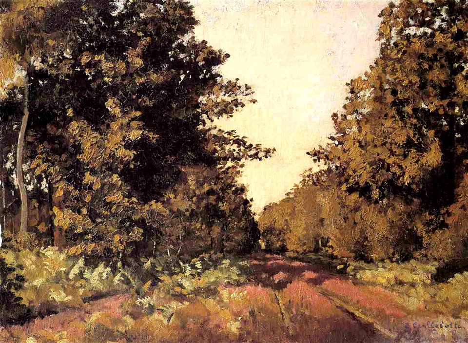 Caillebotte - Yerres, Woods at la Grange, Path of the Great 'Ha-Ha', circa 1874-1879