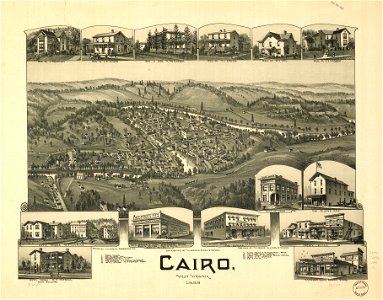 Cairo, West Virginia 1899. LOC 75696675. Free illustration for personal and commercial use.