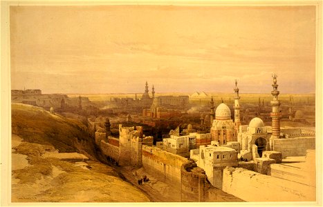 Cairo east view-David Roberts. Free illustration for personal and commercial use.