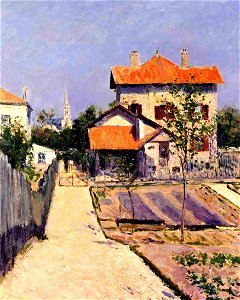 Caillebotte - The Artist's House at Petit Gennevilliers, circa 1882