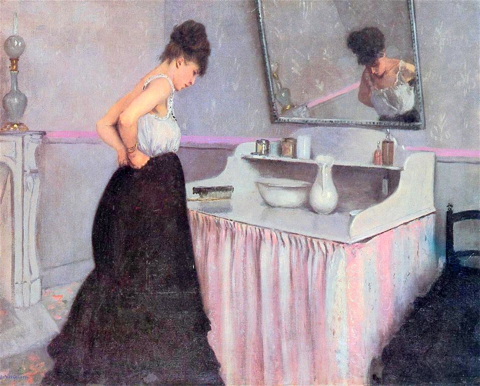 Caillebotte - Woman at a Dressing Table, circa 1873