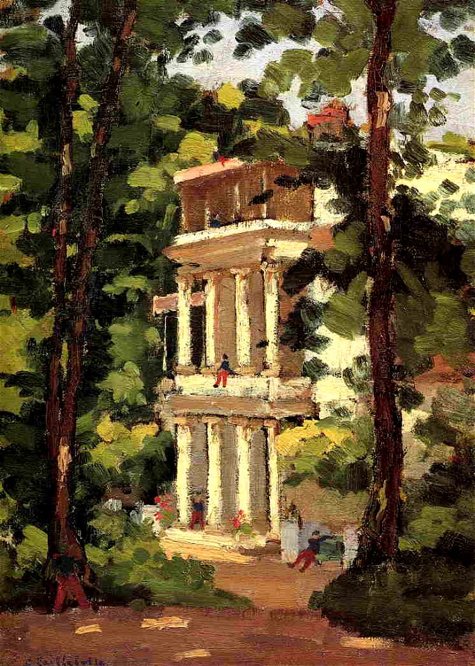 Caillebotte - Yerres, Colonnade of the 'Casin', circa 1870