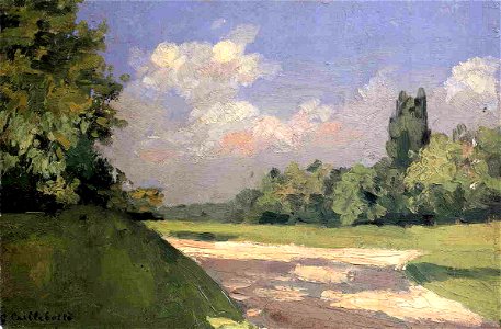 Caillebotte - Yerres, the Lawn in the Park, Seen from a Path, circa 1871-1878