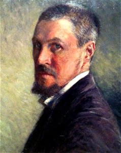 Caillebotte autoportrait 1889. Free illustration for personal and commercial use.