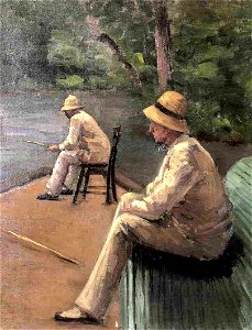 Caillebotte - Fishermen on the Banks of the Yerres, circa 1876