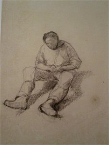 Caillebotte étude 1875