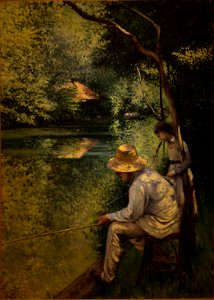 Caillebotte - Pêche à la ligne