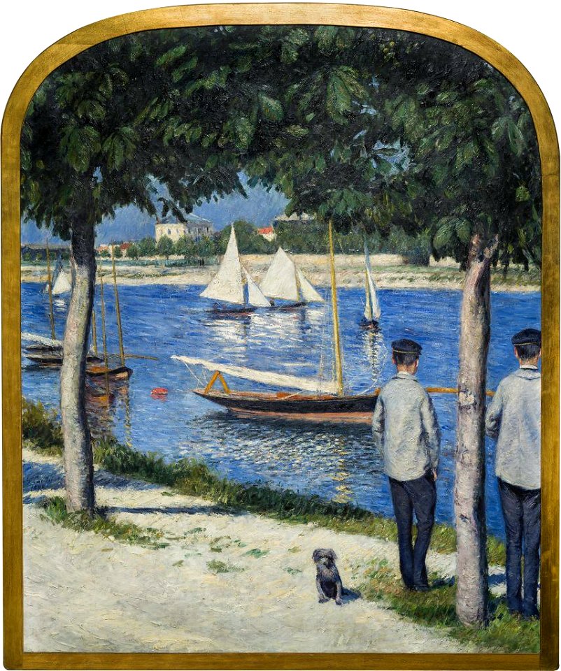 Caillebotte - The bank of Petit-Gennevilliers and the Seine