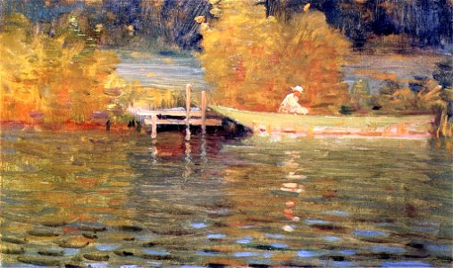 Caillebotte - The Seine at Portejoie, circa 1891-1892