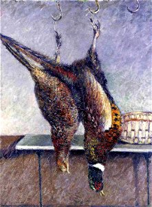 Caillebotte - Two Hanging Pheasants, 1882