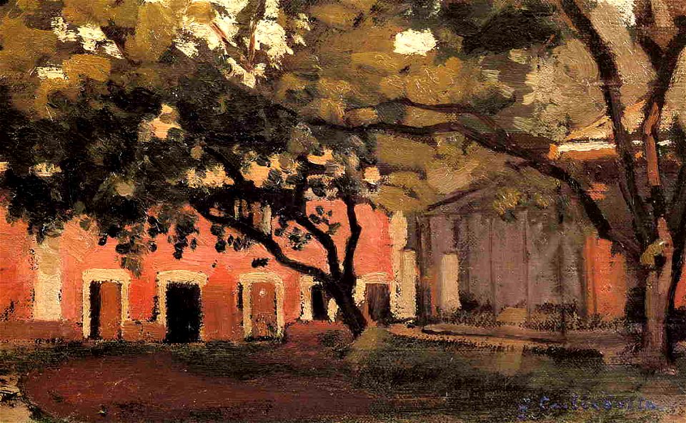Caillebotte - Yerres, the Aviary in the Ornamental Farm, circa 1871-1878