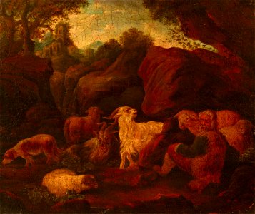 Cajetan Roos - Landscape with a Shepherd and a Flock - MNK XII-A-286 - National Museum Kraków