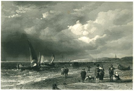 Calcott - Le Bord de la Mer - Steel Engraving