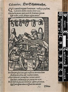 Calcearius. Der Schuwmacher. (The Shoemaker) (BM 1904,0206.103.47)