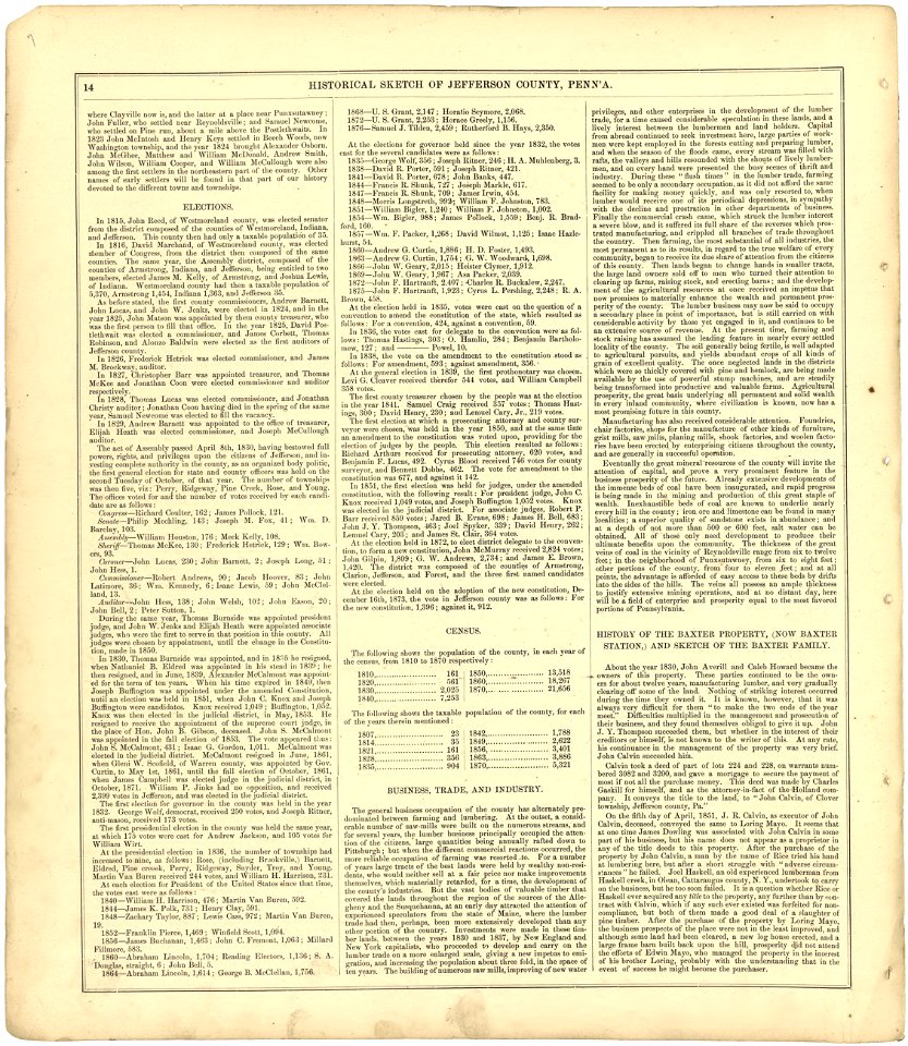 Caldwell's illustrated, historical, combination atlas of Jefferson County, Pennsylvania LOC 2005633550-8