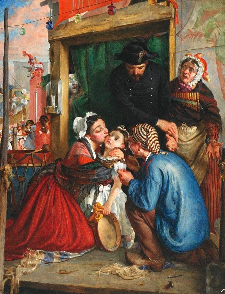Philip Hermogenes Calderon - French peasants finding their stolen child
