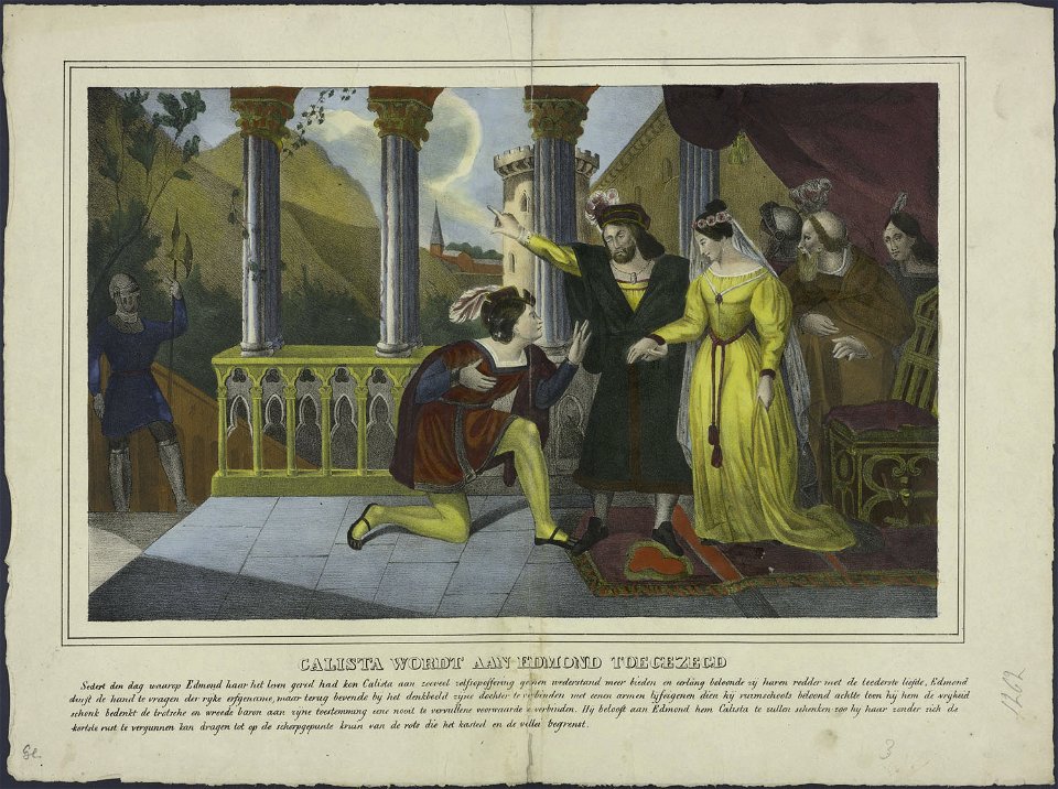 Calista wordt aan Edmond toegezegd-Catchpenny print-Borms 0533