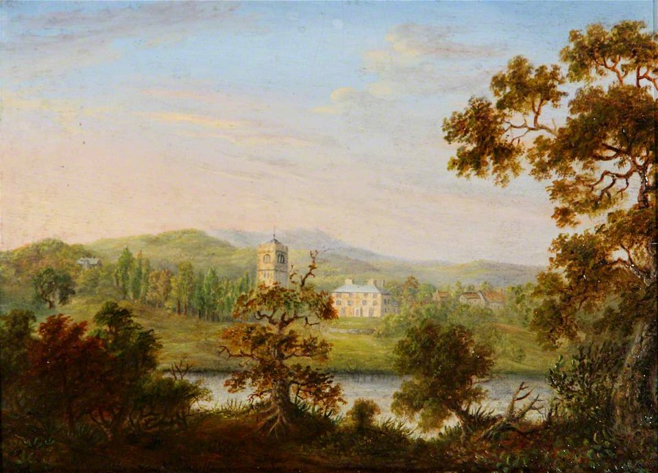 British (English) School - Stoke Saint Milborough from across the River - 814208 - National Trust