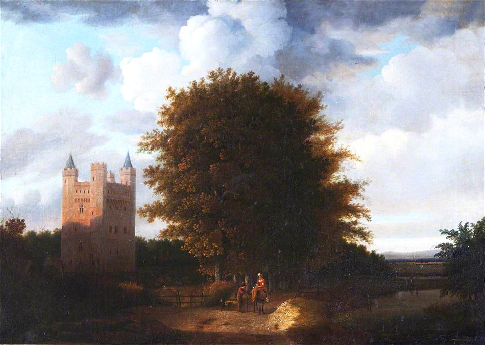 British (English) School - Tattershall Castle, Lincolnshire, from the South East - 579416 - National Trust