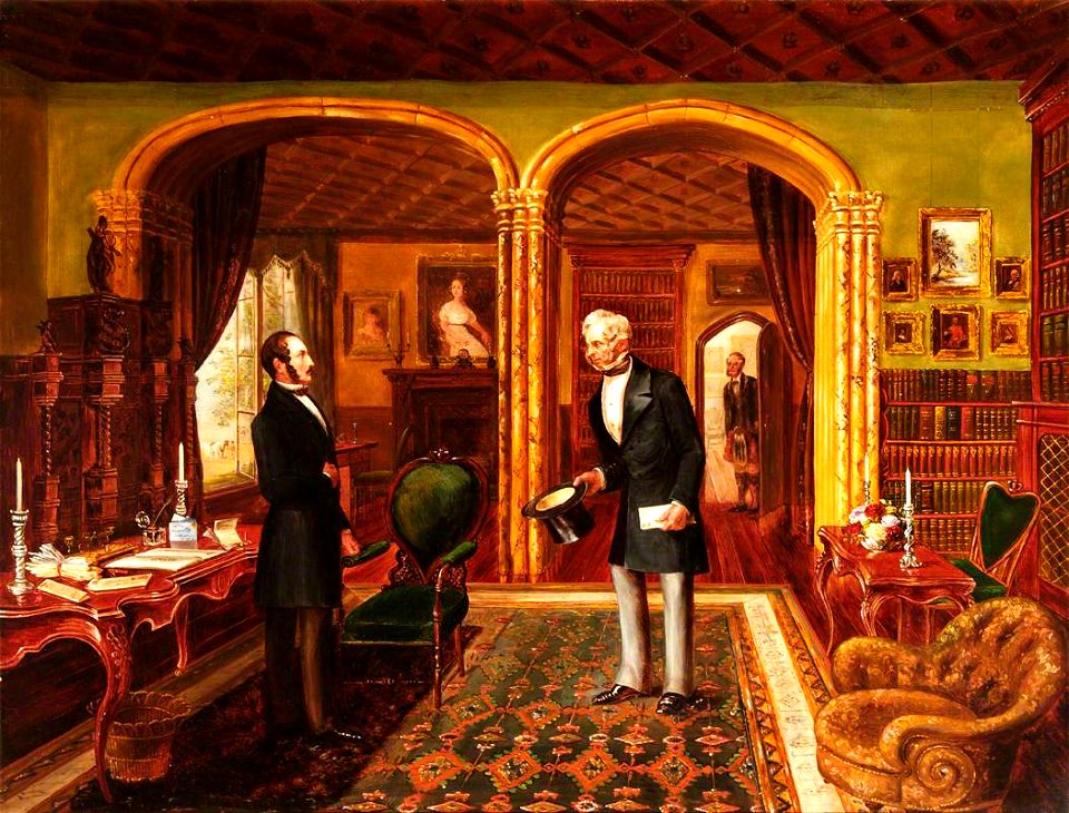 British (English) School - The Library, Hughenden Manor (now the Drawing Room) - 429056 - National Trust