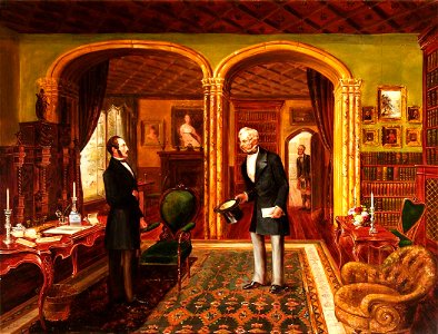 British (English) School - The Library, Hughenden Manor (now the Drawing Room) - 429056 - National Trust