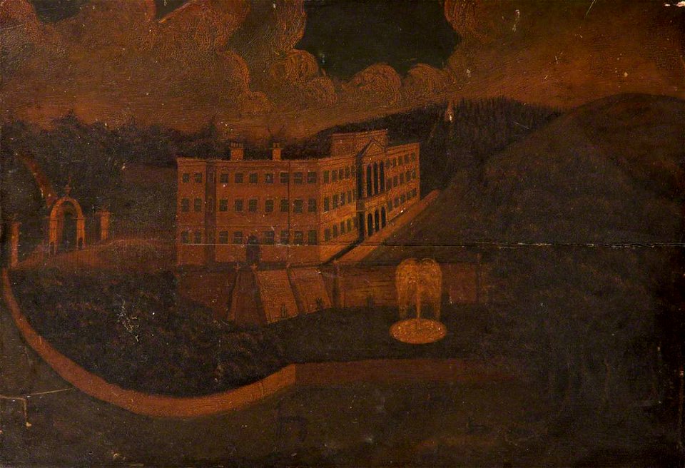 British (English) School - View of the South Front of Lyme Hall - 500027 - National Trust