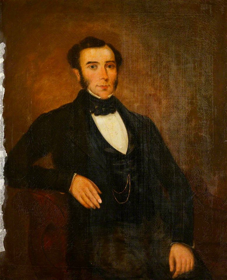 British (Welsh) School - Seated Portrait of an Unknown Gentleman in Black - 93882 - National Trust