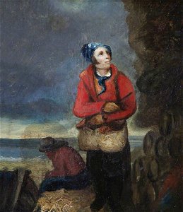 British (English) School - Two Fishermen by the Seashore - 1401273 - National Trust