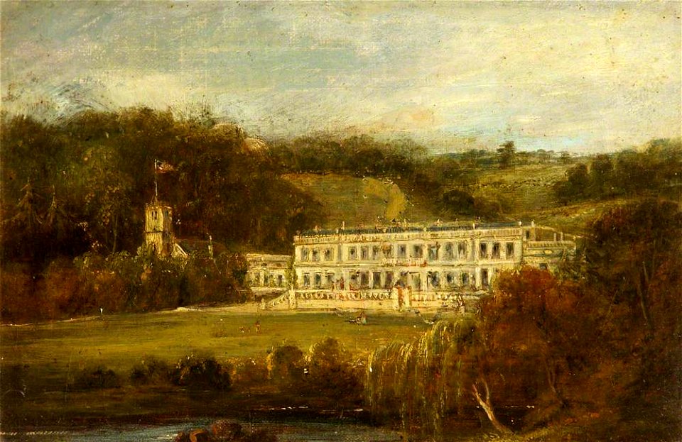 British (English) School - View of Dyrham Park from the South West - 453815 - National Trust