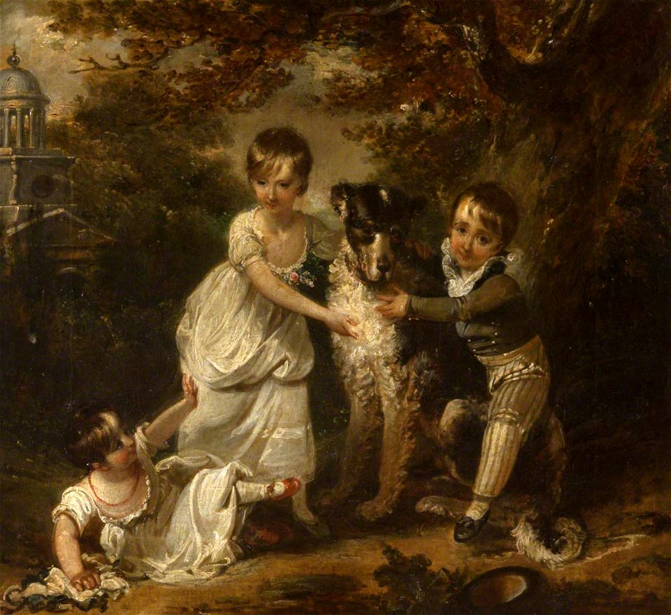 British (English) School - Walter Calverley Trevelyan (1797–1879), Later Sir Walter Calverley Trevelyan, 6th Bt, and His Sister - 584389 - National Trust