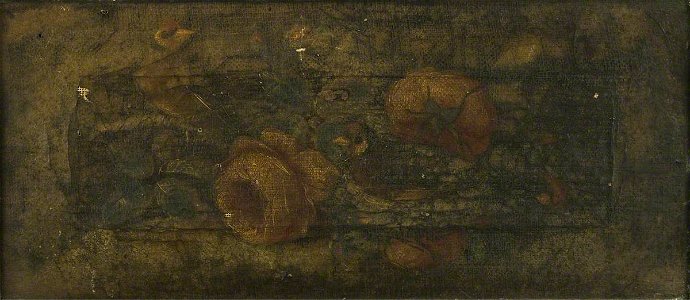 British (English) School - Yellow and Red Roses - 216409 - National Trust