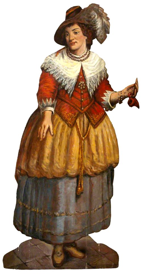 British School - A Fanciful Figure of a Dutch Lady (dummy board) - 591531 - National Trust