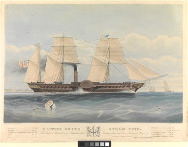 British Queen steam ship - British and American Steam Navigation Company RMG PY0214