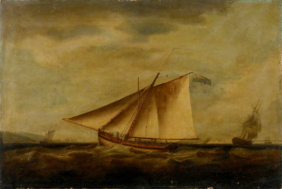 British School - A Revenue Cutter Close-Hauled - BHC1063 - Royal Museums Greenwich