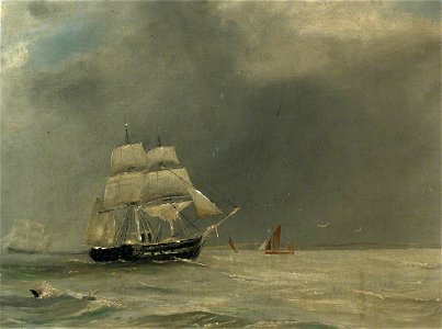 British School - A Steam Paddle Frigate - BHC1166 - Royal Museums Greenwich