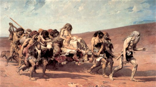 Cormon, Fernand - Cain flying before Jehovah's Curse
