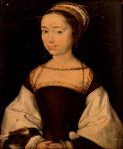 Corneille de Lyon - Femme inconnue (huile sur bois)