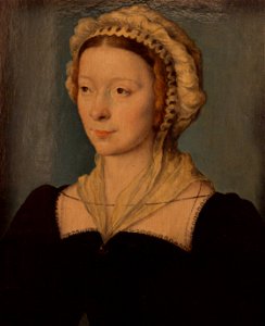 Corneille de Lyon - Béatrix Pacheco, comtesse d'Entremont (huile sur bois, 1533)