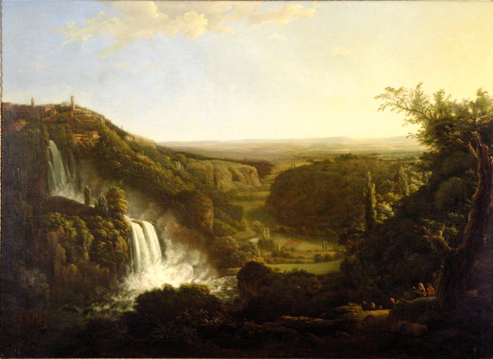Cornelis Apostool - Het dal van de Anio met de watervallen van Tivoli - BR0536 - Rijksmuseum Twenthe