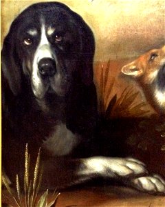 Cornelis Cornelisz. van Haarlem - The Fall of Man - Dog (detail)