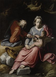 Cornelis Cornelisz. van Haarlem - The Holy Family - 1979.91 - Yale University Art Gallery