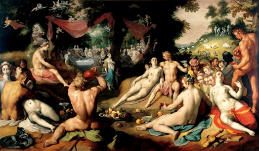 Cornelis Cornelisz. van Haarlem - The Wedding of Peleus and Thetis - WGA05242