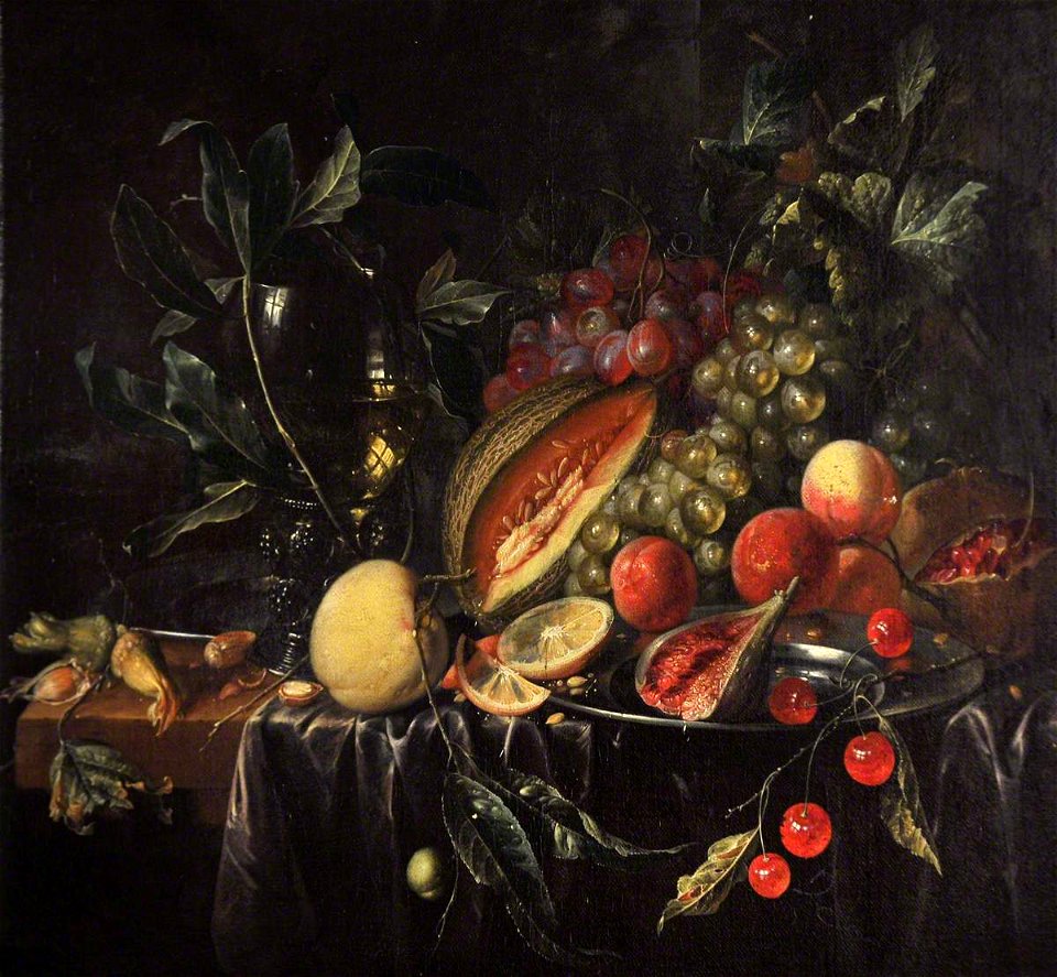 Cornelis de Heem (1631-1695) - Still Life with Pewter Plate and Fruits - 1298187 - National Trust
