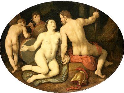 Cornelis Cornelisz van Haarlem - Venus en Mars. Free illustration for personal and commercial use.